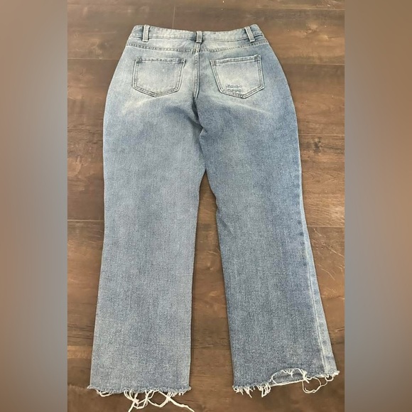 Distressed Blue Jeans - Picture 2 of 2